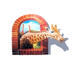 Nova Zhonghong Ay8007 Girafa 3D Efeitos Especiais Moda Adesivo de parede removível