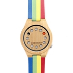 The bamboo watch rainbow watch fashionable individual character wood watch