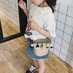 Ombro Moda Infantil Mensageiro Weaving Bag Coin Purse Pack para crian?as