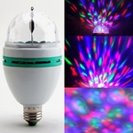 Onedayshop® RGB Crystal Ball Efeito de Luz E27 LED Rotating iluminação de palco para DJ Disco Party