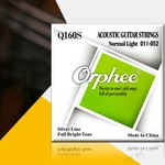 Orphee Série Q 6 Pcs Acústico Cordas Set prateado Acústico Guitarra Cordas