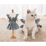 Outono-Inverno Quente Adorável bowknot Engrosse Princess Dress Roupa Pet para o CAT