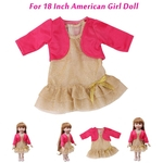 Outono roupas saia para Toy 18 Inch American Doll menina Acess¨®rio