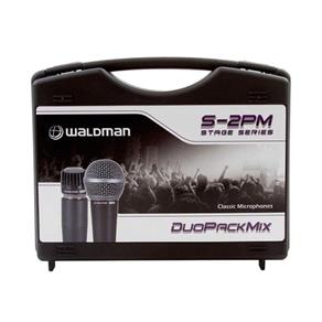 Pack Waldman com 2 Microfones (1 S 580 1 S 570) e 1 Receptor Dinâmicos Case Cachimbos S 2Pm