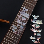 QUENTE (Em estoque) Padrão Planta animal guitarra Fingerboard Fretboard Adesivos Guitarra decalques Decoração