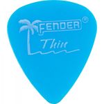 Palheta California Clear Fina Azul Fender (2x12 Un)