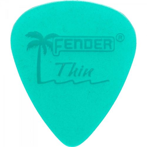 Palheta California Clear Fina Verde Fender (2x12 Un)