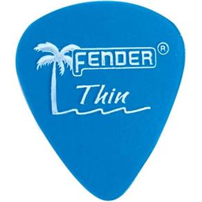 Palheta California Fina Clear Azul Fender
