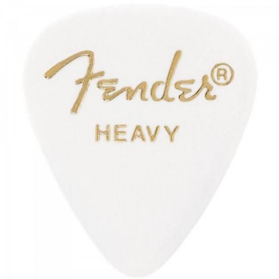 Palheta Celuloide 351 Heavy Branco Fender