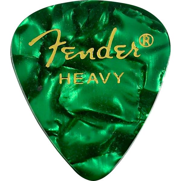 Palheta CelulÃÂ³ide Shape Premium 351 Heavy Green Moto FEND - Fender