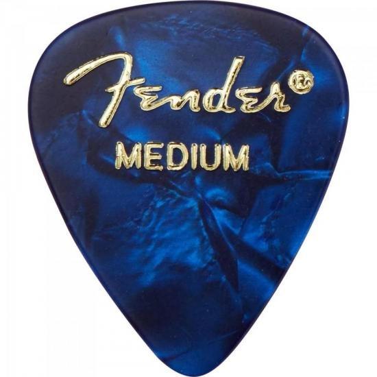 Palheta Celuloide Shape Premium 351 Medium Blue Moto Fender