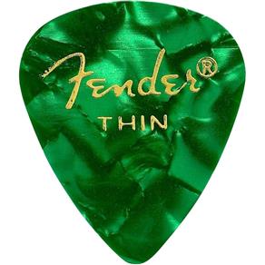 Palheta Celulóide Shape Premium 351 Thin Green Moto Fender