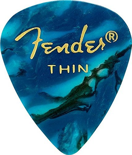 Palheta Celulóide Shape Premium 351 Thin Ocean Turquoise FENDER (144 Un)