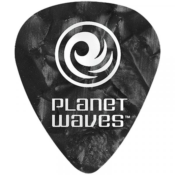 Palheta de Celuloide para Guitarra 1CBKP2-10 Preto Pérola Média com 10 Unidades PLANET WAVES - Planet Waves