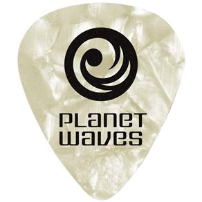 Palheta de Celuloide para Guitarra 1Cwp2-10 Branco Pérola Leve com 10 Unidades Planet Waves