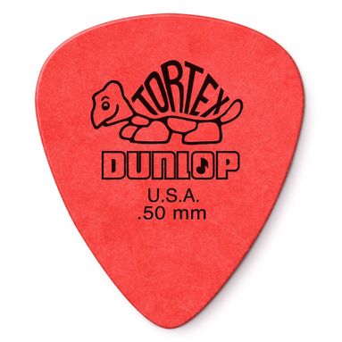 Palheta Dunlop 418 Tortex Standard 0.50mm Vermelha - Unidade