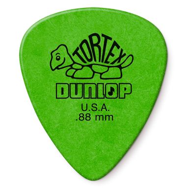 Palheta Dunlop 418 Tortex Standard 0.88mm Verde - Unidade