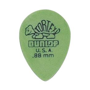 Palheta Dunlop 6424 Tortex Small Teardrop 0,88mm Verde Pacote com 36