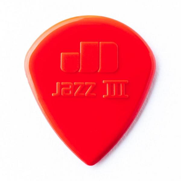 Palheta Dunlop Nylon Jazz III - Vermelha