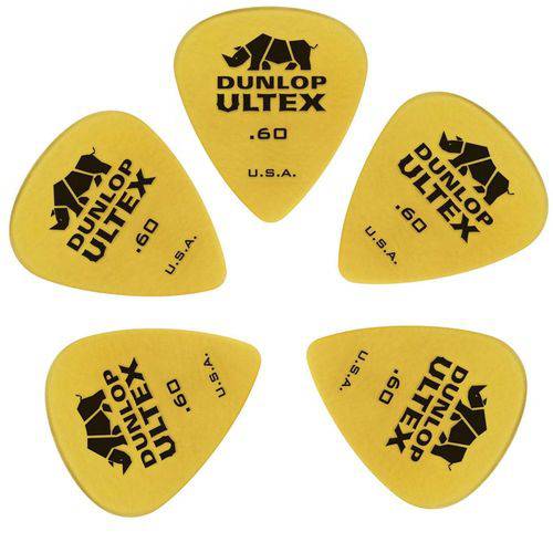 Palheta Dunlop Usa Ultex 0.60 3314 - Kit com 5 Unidades