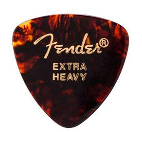 Palheta Fender Classic Celluloid Tortoise Extra Heavy 12un