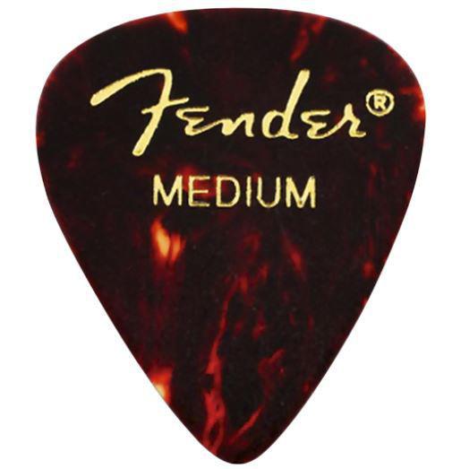 Palheta Fender Medium Tortoise Pacote com 12 Unidades