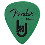 Palheta Fender Rock On 0,88 mm Verde para Guitarra Violão