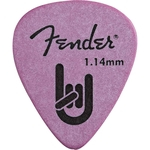 Palheta Fender Rock On 1.14mm Roxa Pacote com 12