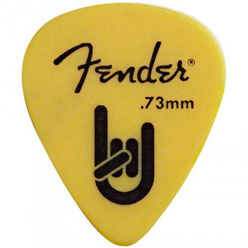 Palheta Fender Rock-On Touring 0.73mm Amarela