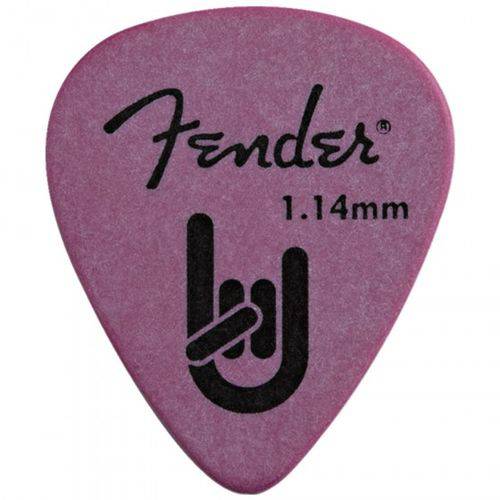 Palheta Fender Rock-On Touring 1.14mm Roxa