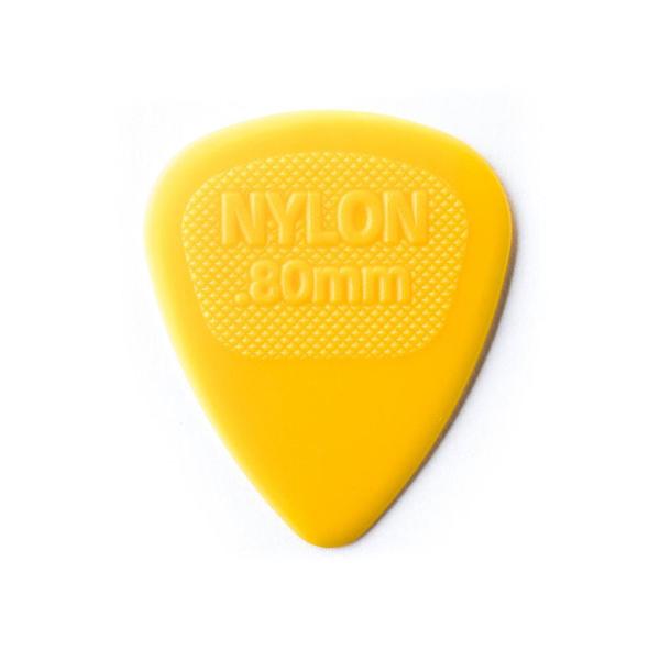 Palheta Nylon Midi 0,80mm Amarela Pacote com 72 Dunlop
