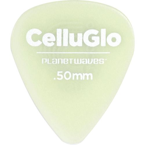 Palheta para Guitarra de Celuloide 1ccg2-10 - Glowe - Leve - (pct com 10 Unidades)