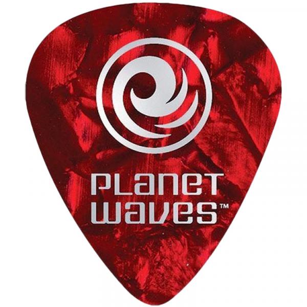 Palheta para Guitarra de Celuloide 1CRP2-10 Vermelho Pérola Leve com 10 Unidades PLANET WAVES - Planet Waves