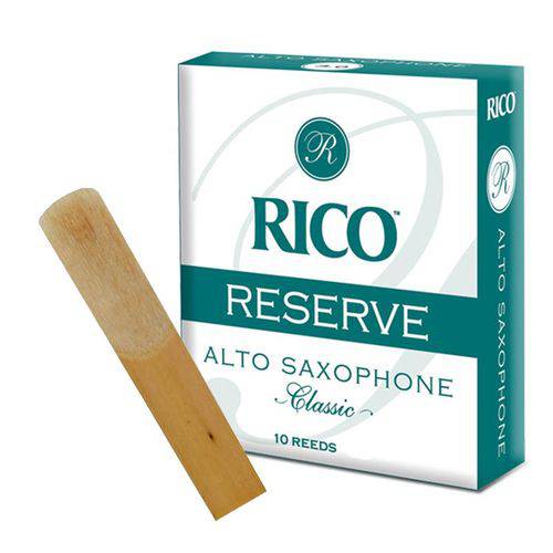 Palheta para Sax Alto Rico Reserve Nº 2 DJR1020 Caixa com 10