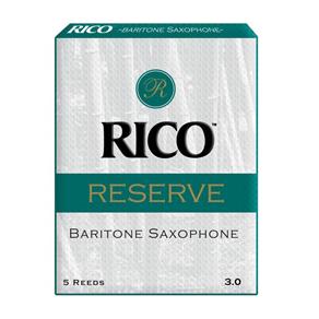 Palheta para Sax Baritono Rico Reserve Nº 3 Rlr0530 Caixa com 5