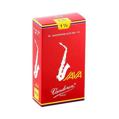 Palheta para Saxofone Alto Vandoren Java Red #1 1/2 #2110-140-12-T