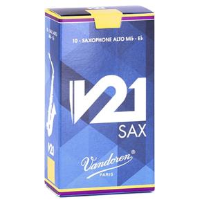 Palheta para Saxofone Alto - Vandoren V21 #2 1/2 (Caixa com 10 Und.) #2110-160-12-V21