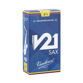 Palheta para Saxofone Alto - Vandoren V21 3 1/2 (Caixa com 10 Und.) 2110-180-12-V21