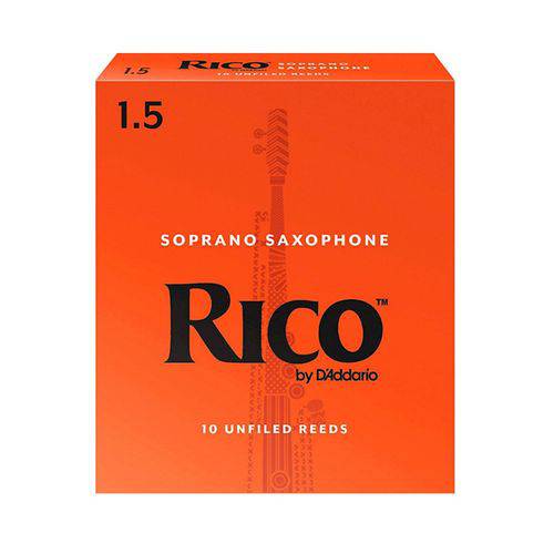 Palheta para Saxofone Soprano Bb - Si Bemol Rico #1 1/2 #2100-140-13-AD