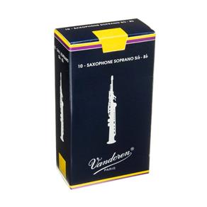Palheta para Saxofone Soprano Bb - Si Bemol Vandoren Tradicional #1 1/2 #2100-140-12-S