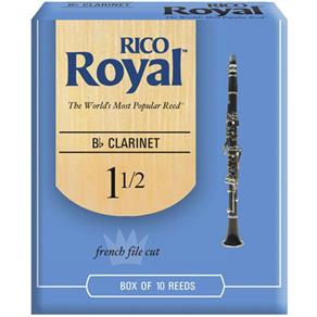 Palheta Rico Royal Clarinete Bb 1.5 Rcb1015 C/ 10 Unidades
