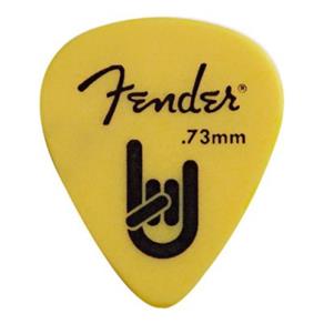 Palheta Rock On 0,73mm Amarela - Fender