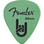 Palheta Rock On 0,88mm Verde Pacote 72 Un Fender