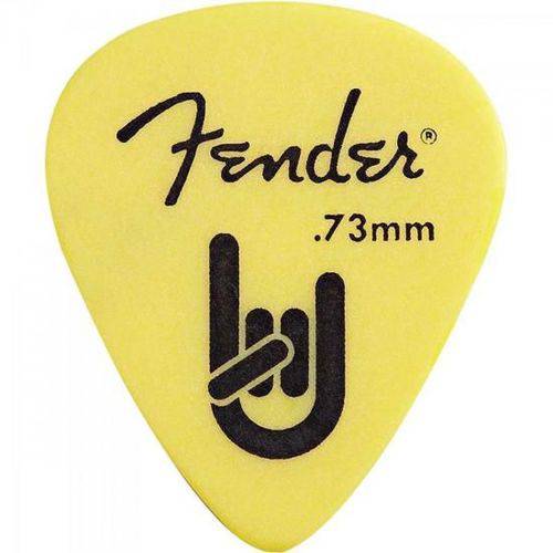 Palheta Rock-on Touring Pick 0.73 Média Amarela Fender