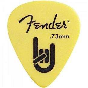Palheta Rock-On Touring Pick 0.73 Média Amarela Fender