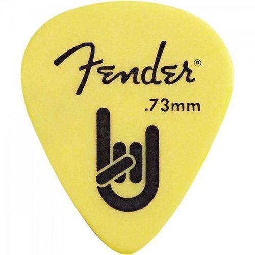 Palheta Rock-on Touring Pick 0.73 Medium Yellow Fender