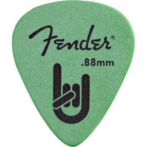 Palheta ROCK-ON Touring PICK 0.88 Media Grossa Verde Fender