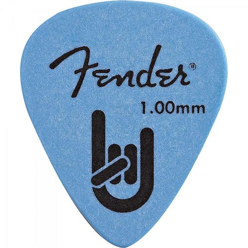 Palheta Rock-on Touring Pick 1.00 Grossa Azul Fender (2x12 Un)