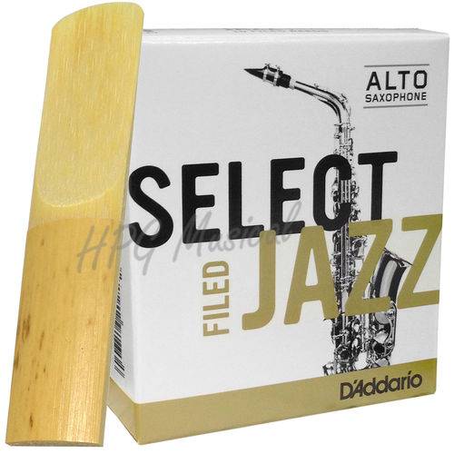 Palheta Sax Alto Rico Daddario Select Jazz Filed Nº 3M