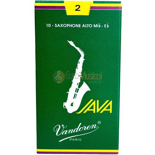 Palheta Sax Alto Vandoren 2 Java - Unitario